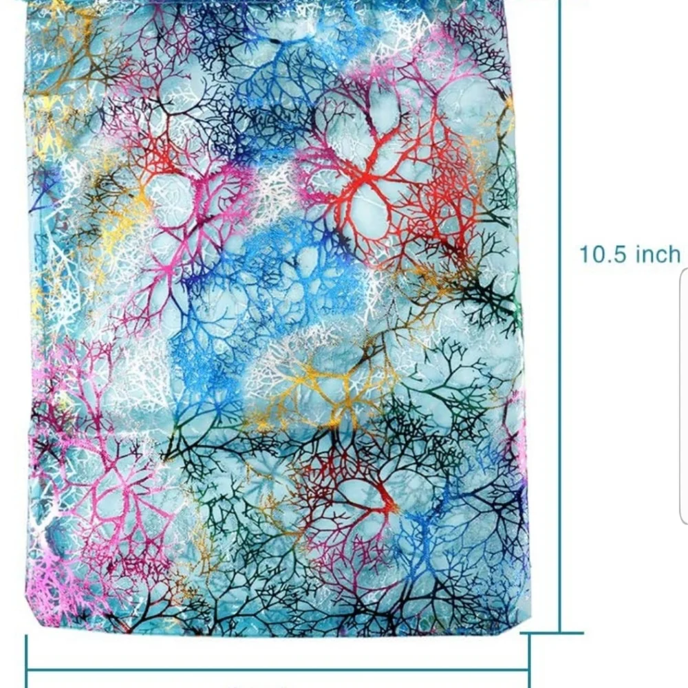 ✅️50 ct 8x12 inch Organza Satin Drawstring Bags